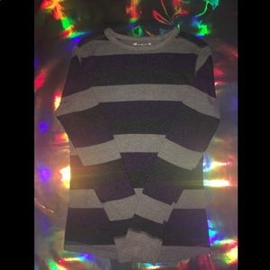 Gray/Purple Striped Shirt